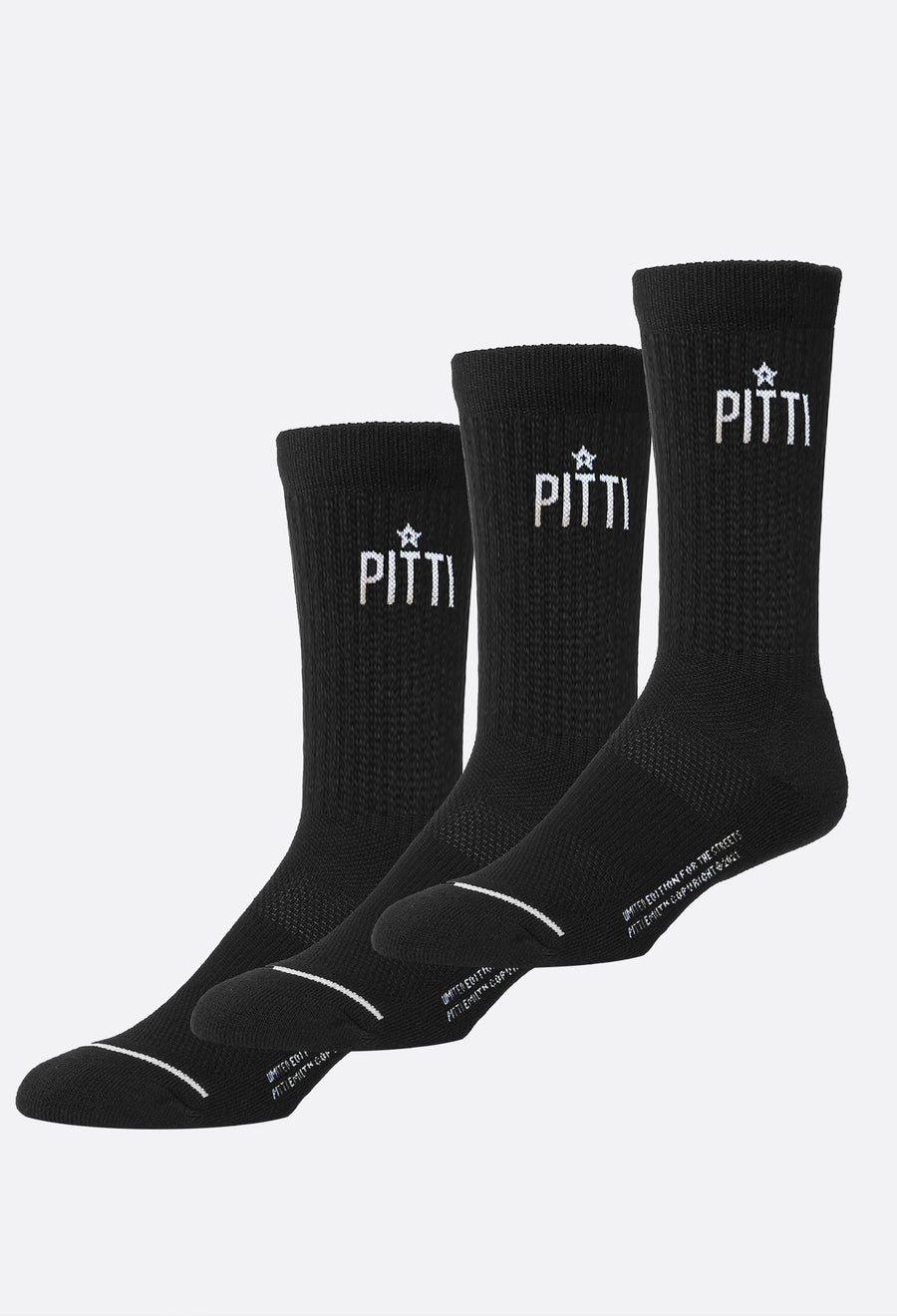 Pitti Emil Socks 6-12 Mens PITTI-TECH SOCKS (3 Pack)